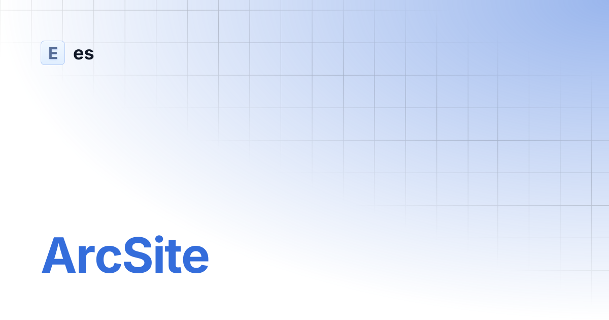ArcSite | es